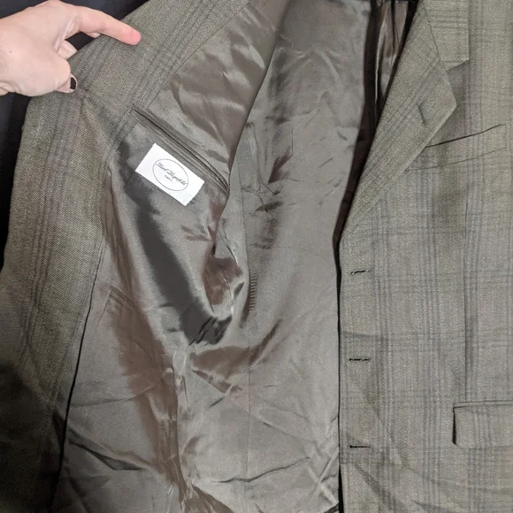 Karl Lagerfeld vintage silk plaid jacket